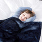 Bedsure Bedding Fleece Blanket for Girls and Boys - Soft Cozy Cute Small Throw Blankets for Travel, 43x55 Inches, Navy