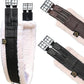T TEKE Daily English Girths for Horses: Padded with Fleece, Double-Sided Heavy-Duty Elastic and Stainless Steel Buckles (Sizes 38”-56")"