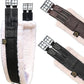 T TEKE Daily English Girths for Horses: Padded with Fleece, Double-Sided Heavy-Duty Elastic and Stainless Steel Buckles (Sizes 38”-56")"