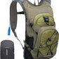 Everfun Hydration Backpack 18L with Water Bladder 2L/3L Hiking Water Backpack Women Men Hydration Pack Insulated Lightweight Day Hydropack with Storage for Hiking, Biking, Running, Festival