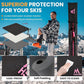 Ski Bag and Boot Bag Combo,Padded Ski Bag Set for Air Travel,Snow Ski Bags for Adults,Water- resistant Ski Boot Bag Fits for Skis Up to 200 CM and Boots Up To Size US13