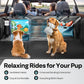 Back Seat Pet Cover for Dogs 59", Upgraded PU Leather Back Seat Extender with Hard Bottom Holds 400LBS, Waterproof Anti-Scratch, Dog Backseat Cover for Cars, SUV & Small Truck