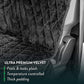 Plush Paws Products Velvet Rear Car Seat Protector w/o Hammock | Washable & Waterproof Back Seat Dog Cover for Car, Truck, & SUV | Nonslip, Tear Resistant Pet Seat Cover | Regular Charcoal