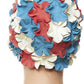BEEMO Floral Petal Ladies Bathing Swim Cap Women Retro Swim Hat Long/Short Hair