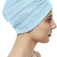 BEEMO Swim Caps for Women Swimming Turban Polyester Latex Lined Pleated for Ladies
