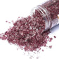 TWINKLING High Luster Fire Glass Gravel Stone Glitter,Broken Glass,Fire Gems Chips,Crushed Glass for Fire Pit Crafts Resin Art Aquarium Garden Decoration,3-6mm,1-Pound Jar (Grape)