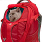 Kurgo G-Train - Dog Carrier Backpack for Small Pets - Cat & Dog Backpack for Hiking, Camping or Travel - Waterproof Bottom - Red