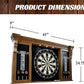 Barrington Dartboard Multiple Styles Pre-Assembled Wood Dartboard Cabinet Collection with 18” Bristle Dartboard & Steel Tip Dart Set, Perfect for Cricket Games