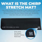 Ultimate Home Fitness Storage Solution: Chirp Wheel Rack & Stretch Mat Combo - Secure Storage for Chirp Muscle Rollers and Non-Slip Exercise Mat for Yoga, Pilates, and Weight Training - Black