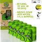 PLANET POOP Home Compostable Dog Poop Bags Extra-long with Handles 120 Un-Scented Pet Waste Bags Plastic Free, Thick Leakproof Plant-Based Doggy Bag, Cats & Dogs Pet Supplies