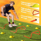 Yes4All Agility Ladder Speed Training Equipment Set - 1 Adjustable Agility Ladder, 12 Soccer Cones, 5 Hurdles, Jump Rope, Running Parachute - Speed & Agility Training Equipment for All Ages