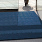 M + A Matting WaterHog Diamond | Commercial-Grade Entrance Mat with Rubber Border – Indoor/Outdoor, Quick Drying, Stain Resistant Door Mat (Navy, 12.2' Length x 4' Width)