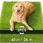 Hompet Artificial Grass for Dogs, 40"x26", Professional Dog Grass Mat, Easy to Clean with Drainage Holes, Potty Training Pad and Replacement Fake Grass Turf, Outdoor Rug Patio Lawn Decoration