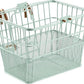 Retrospec Apollo Detachable Front Bike Basket Steel Half-Mesh with Integrated Detachable Hooks and Built-In Handle, Easy Assembly and Portability for Bicycles