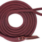 Double Braid Lead Rope with Eye Splice Loop, 12-14FT Lengths (Burgundy, 14 ft.)