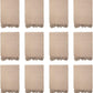 Arkwright Common Ground Bulk Blankets - Pack of 12 - Reversible 100% Cotton All Season Lightweight Couch Bed Throws for Wedding Guests, Travel, and Outdoor Events, 50 x 70 in, Coffee