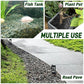 45 LB Natural River Rocks Mexican Beach Pebbles, 0.3-0.6 Inch Natural Unpolished Bulk Rocks, Pebbles for Landscaping Garden Paving Plant, Rocks for Walkways Outdoor Decorative Stone, Grey