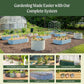 Vego garden Raised Garden Bed Kits, 17" Tall 9 in 1 8ft X 2ft Metal Raised Planter Bed for Vegetables Flowers Ground Planter Box, Sunlit Oak