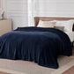 Bedsure Fleece Bed Blankets Full Size Navy - Soft Lightweight Plush Fuzzy Cozy Luxury Blanket Microfiber, 84x90 inches