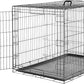 Amazon Basics Durable, Foldable Metal Wire Dog Crate with Tray, Single Door, 48 x 30 x 32.5 in, Black
