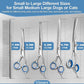 Gimars Titanium Coated Professional 6 in 1 4CR Stainless Steel Dog Grooming Scissors with Safety Round Tip, Heavy Duty Pet Grooming Scissor for Dogs, Cats and Other Animals