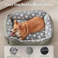 SIWA MARY Medium Dog Bed - Washable, Orthopedic, Soft Calming Puppy Bed, Fluffy Durable Pet Bed with Non-Slip Bottom - M(30"x24"x9") Dark Grey