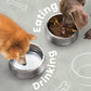 Pawaii Stainless Steel Dog Bowl with Non-Slip Rubber Base & Double Wall Insulation - Durable Design | Includes ID Tag | Dishwasher Safe Food & Water Bowl for All Dogs (34oz)