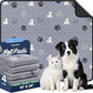 Washable Pee Pads for Dogs, 4 Pack Absorbent Reusable Training Dog Pads Pet Puppy Pads, Non-Slip Potty Pads for Whelping, Playpen, Crate, Bed, Grey 18"x24"