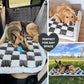 APetsPlanet Dog Bed for Car Back Seat Extender - Non-Slip Backseat Cushion for Dogs - Travel Plush Pet Mat Topper for Cars, Trucks, SUVs - Machine Washable Pad Blanket - Black Plaid, 54" x 24.8"