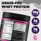 Whey Protein Powder for Women Vanilla Powder - Low Carb Gluten-Free Grass-Fed rBGH-Free - Supports Weight Loss - Natural Stevia Sweetened Protein Shake, 20g (Creamy Vanilla, 1lb)