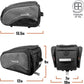 Ibera Bike Bag MIK Expandable Commuter 15-25L - Clip-On bike Bags For Bicycles with Expandable Pannier, Laptop Sleeve & Strap - Reflective Trim & Taillight Ready - Bike Rack Bag ONLY FOR MIK RACKS