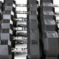 WF Athletic Supply Rubber Coated Hex Dumbbell Set, Multiple Choices Available - Dumbbells with Rack Stand and Mat, or Dumbbells Only (200/550/1200/2100/3000 LB)