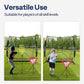 VIVOHOME Baseball Softball Hitting Net with Large Ball Collection System, 7 x 7 ft Baseball Batting Pitching Net with Tee, 2 Strike Zone, Carry Bag