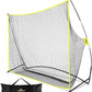 PodiuMax Golf Net, 10x7ft Golf Practice Net with Noise Reduce Silk Target Driving Real Balls, Hitting Nets for Backyard Garage, Improve Chipping Putting Pitching, Gift for Men & Golfers