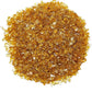 TWINKLING High Luster Fire Glass Gravel Stone Glitter,Broken Glass,Fire Gems Chips,Crushed Glass for Fire Pit Crafts Resin Art Aquarium Garden Decoration,3-6mm,1-Pound Jar (Light Amber)