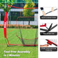 ZELUS Baseball Net 7 ft x7 ft, Softball Hitting & Pitching with Carry Bag, Ground Stakes, Portable Backstop & Bow Frame, Training Equipment for All Ages
