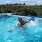 Aquatic Barbell - Blue (ASBBB) - Functional Pool Exercise Equipment | Water Weights | Includes Online Link to Access Barbell 360 Workout Program