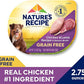 Nature's Recipe Grain Free Chicken & Lamb Recipe in Savory Broth Wet Dog Food, 2.75 oz. Cup, 12 Count