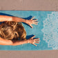 YOGA DESIGN LAB | The Combo Yoga Mat | 2-in-1 Mat+Towel | Eco Luxury | Ideal for Hot Yoga, Power, Bikram, Ashtanga, Sweat | Studio Quality | Includes Carrying Strap!