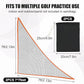 1/2PCS Golf Shank Net Attachment for Golf Hitting Nets with Sandbag, 7 * 7FT/7 * 10FT Golf Barrier Side Net,Golf Practice Hitting Net Barrier Net for Golf, Baseball, Hockey, Soccer (Black/Red