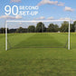 QUICKPLAY Kickster Soccer Goal Range – Ultra Portable | Quick and Easy Set Up | Includes Net and Carry Bag | Available in 7 Sizes | Backyard Soccer Net for Kids & Adults [Single Goal]