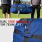 Fitdom 132L 36" Heavy Duty Extra Large Sports Gym Equipment Travel Duffel Bag W/Adjustable Shoulder & Compression Straps. Perfect for Soccer Baseball Basketball Hockey Football Team Coaches & More