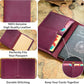 HIFA Leather Passport Holder, Handmade Passport Cover with Card and Ticket Slot - Genuine Leather, Elegant Design, Easy Access - Passport Case, Passport Wallet, Passport Holder