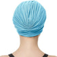 BEEMO Swim Caps for Women Swimming Turban Polyester Latex Lined Pleated for Ladies
