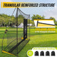 PodiuMax Golf Net, 10x7ft Golf Practice Net with Noise Reduce Silk Target Driving Real Balls, Hitting Nets for Backyard Garage, Improve Chipping Putting Pitching, Gift for Men & Golfers