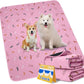 Sunheir 2-Pack Extra Large Reusable Dog Mat for Floor, Dog Playpen, Non-Slip Waterproof Super Absorbent Washable Pee Pads for Dogs, Pet Whelping Pads, Potty Training - Pink, 36" x 48"