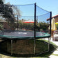 Happy Trampoline Round Trampolines 14 FT, 15 FT, 16 FT - ASTM Approved - Outdoor Gymnastic Trampolines for Adults and Kids with Net Enclosure