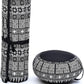 Leewadee Meditation Cushion Set – 1 Round Zafu Meditation Pillow and 1 Square Roll-Up Zabuton Meditation Mat, Pillows Bundle Filled with Kapok