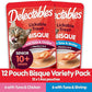 Hartz Delectables Bisque Lickable Wet Cat Treats for Senior Cats, Senior Variety 12 Countt