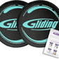 Gliding Discs for Working Out - Exercise Sliders for Carpet & Hardwood Floors 1 Pair, Authentic Workout Sliders Disc for Full Body Resistance Workout, Includes 4 Streaming Video Workouts